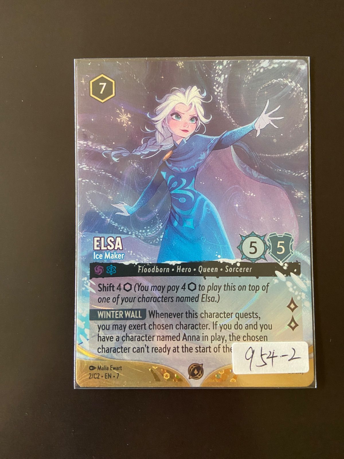 Disney Lorcana ELSA Ice Maker 【foil】【英語版】ロルカナ エルサ 氷をつくりし者