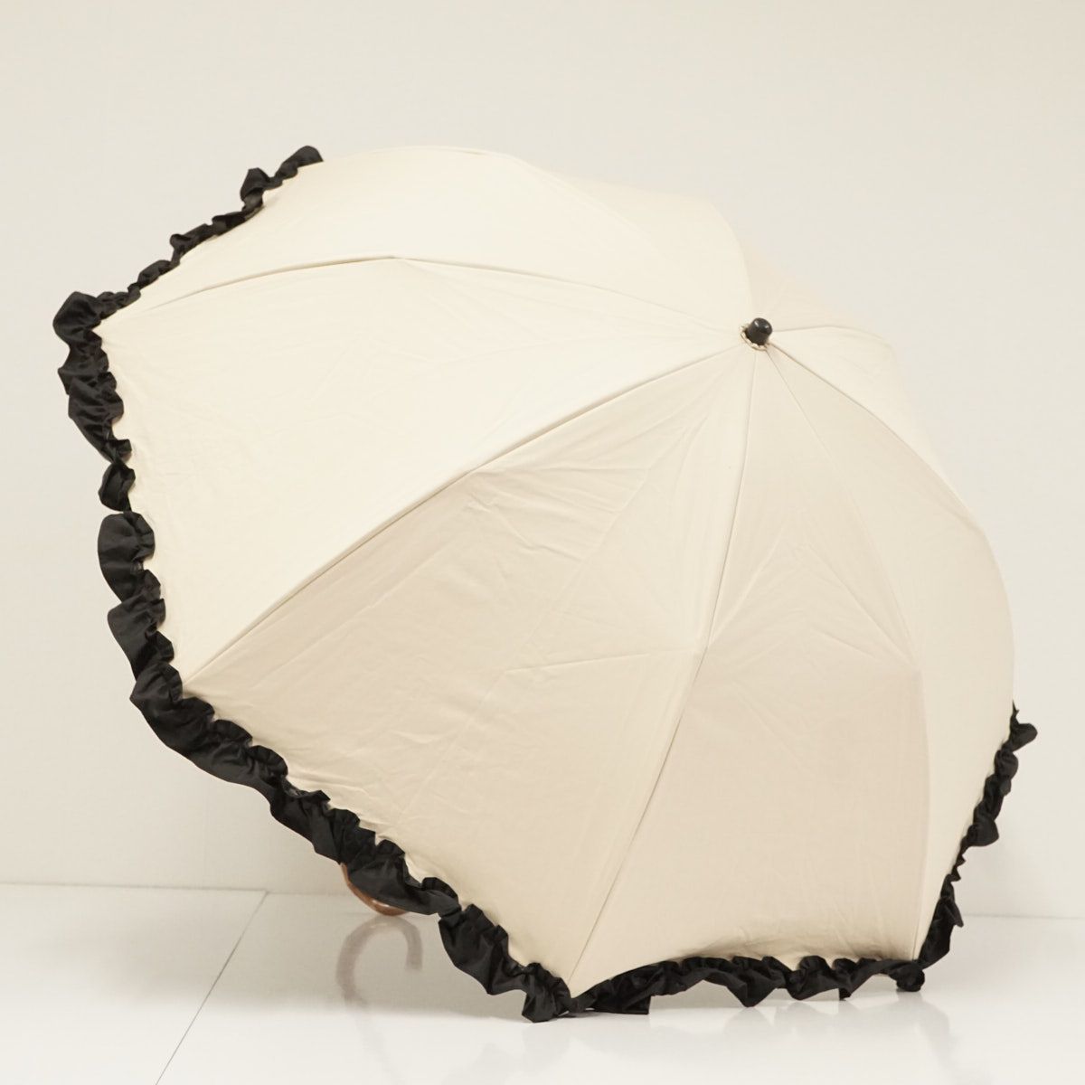 完全遮光折日傘 芦屋ロサブラン USED美品 2段折 シングルフリル