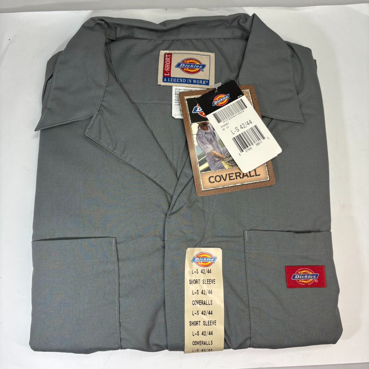 未使用品】Dickies ディッキーズ カバーオール つなぎ グレー 42-44
