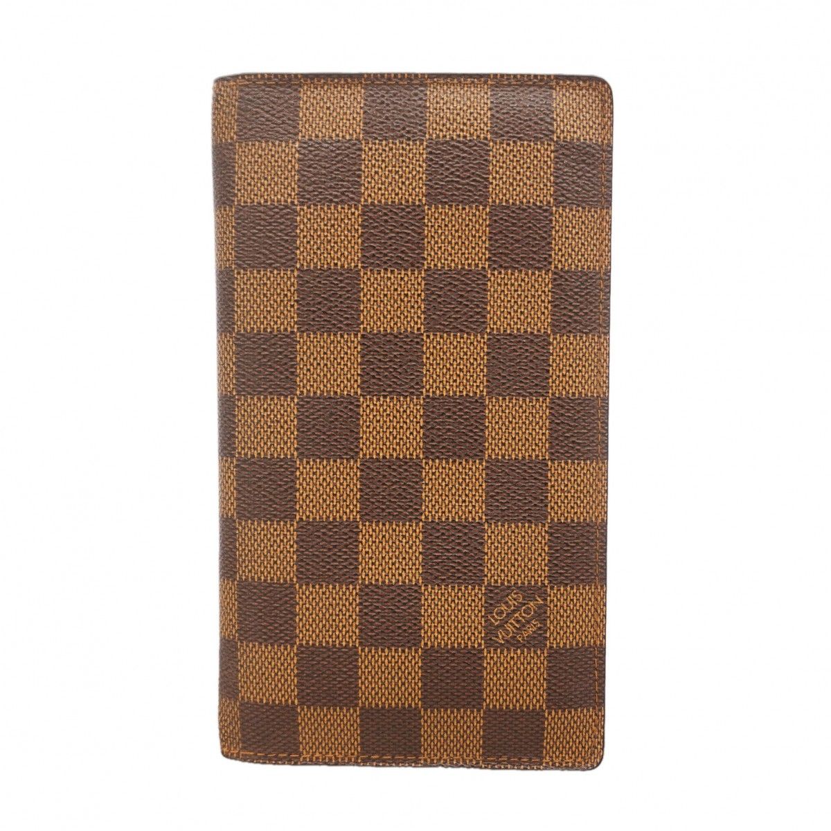 【6gc2994】ルイヴィトン 長札入れ ダミエ ポルトシェキエカルトクレディ N62226 エベヌ【中古】メンズ レディース ユニセックス