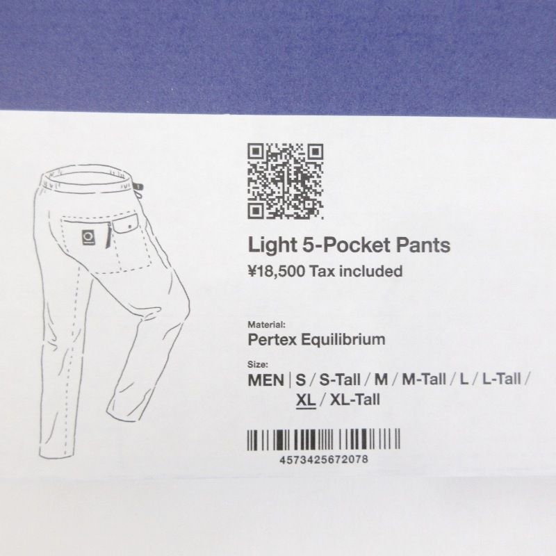 未使用 山と道 ヤマトミチ Light 5-Pocket Pants M's 2026 ライト5