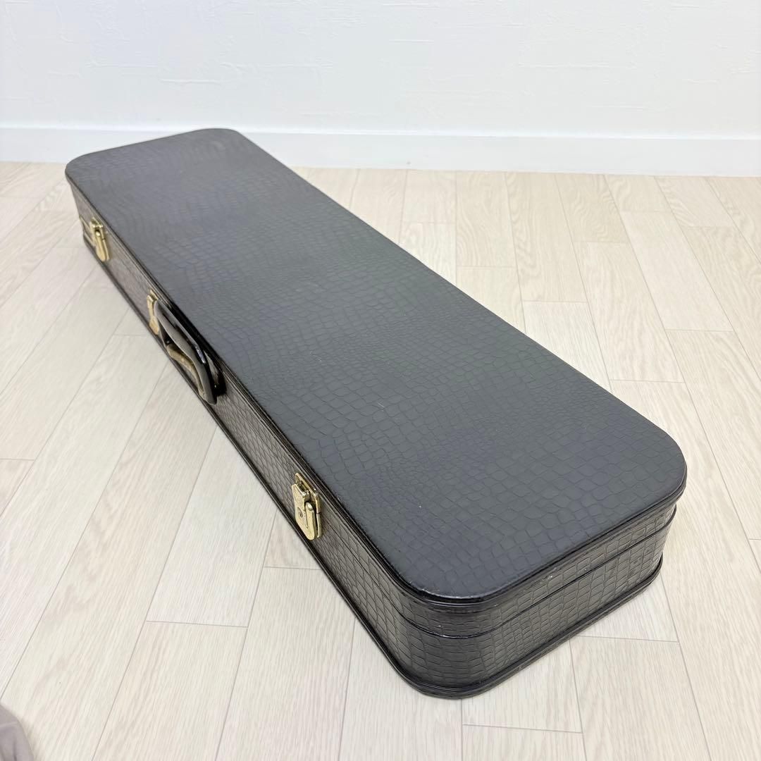 楽器・機材 三線 ハードケース 守礼印 約82.5cm ブラック ケース 送料込み