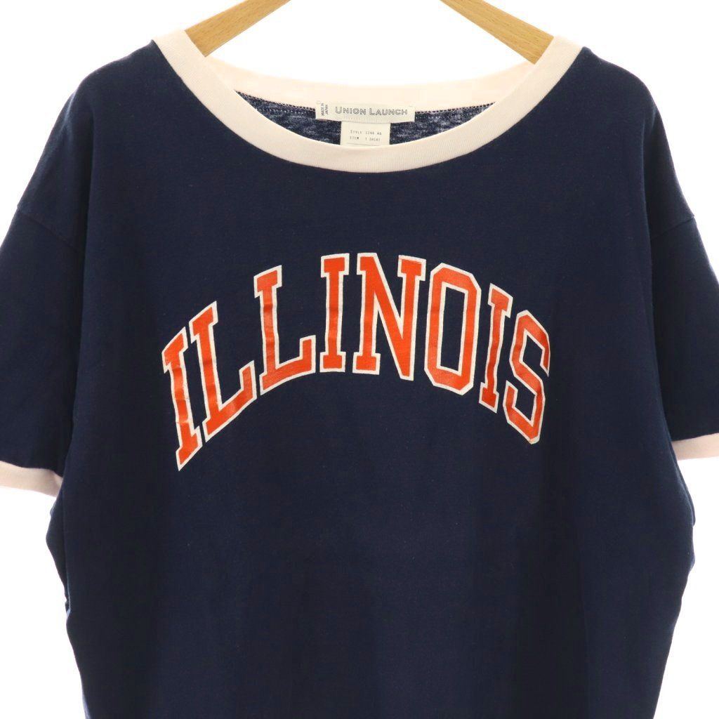 ユニオンランチ UNION LAUNCH パイピングリメイク リンガーTシャツ