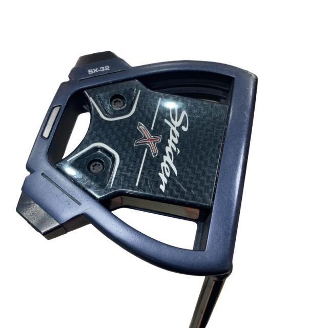【中古】 テーラーメイド Spider X BLUE/WHITE スモールスラント 33インチ パター PT スチール(ブラック) (フレックスその他) メンズ 男性用 右利き 右用 Cランク ゴルフクラブ