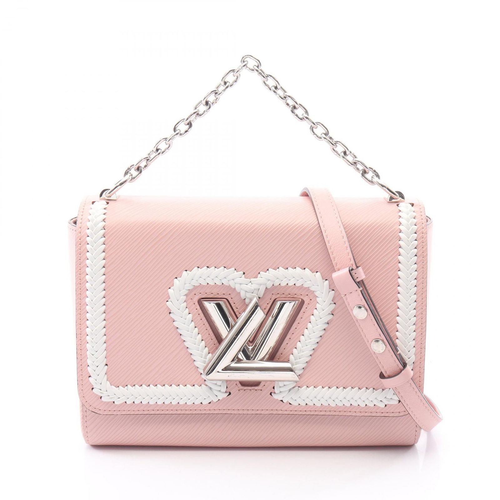ルイ・ヴィトン LOUIS VUITTON ハンドバッグ ツイストMM 2WAY M53126 ピンク/ホワイト レザー ツイストMM レディース Used A