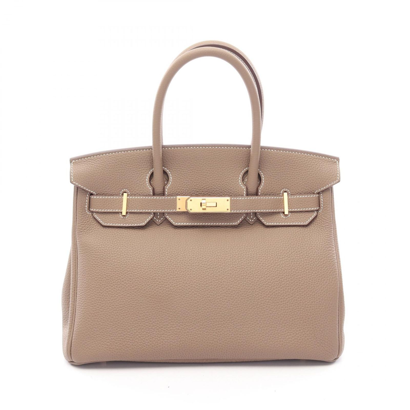エルメス HERMES ハンドバッグ バーキン30 エトゥープ レザー バーキン30 エトゥープ レディース Used A