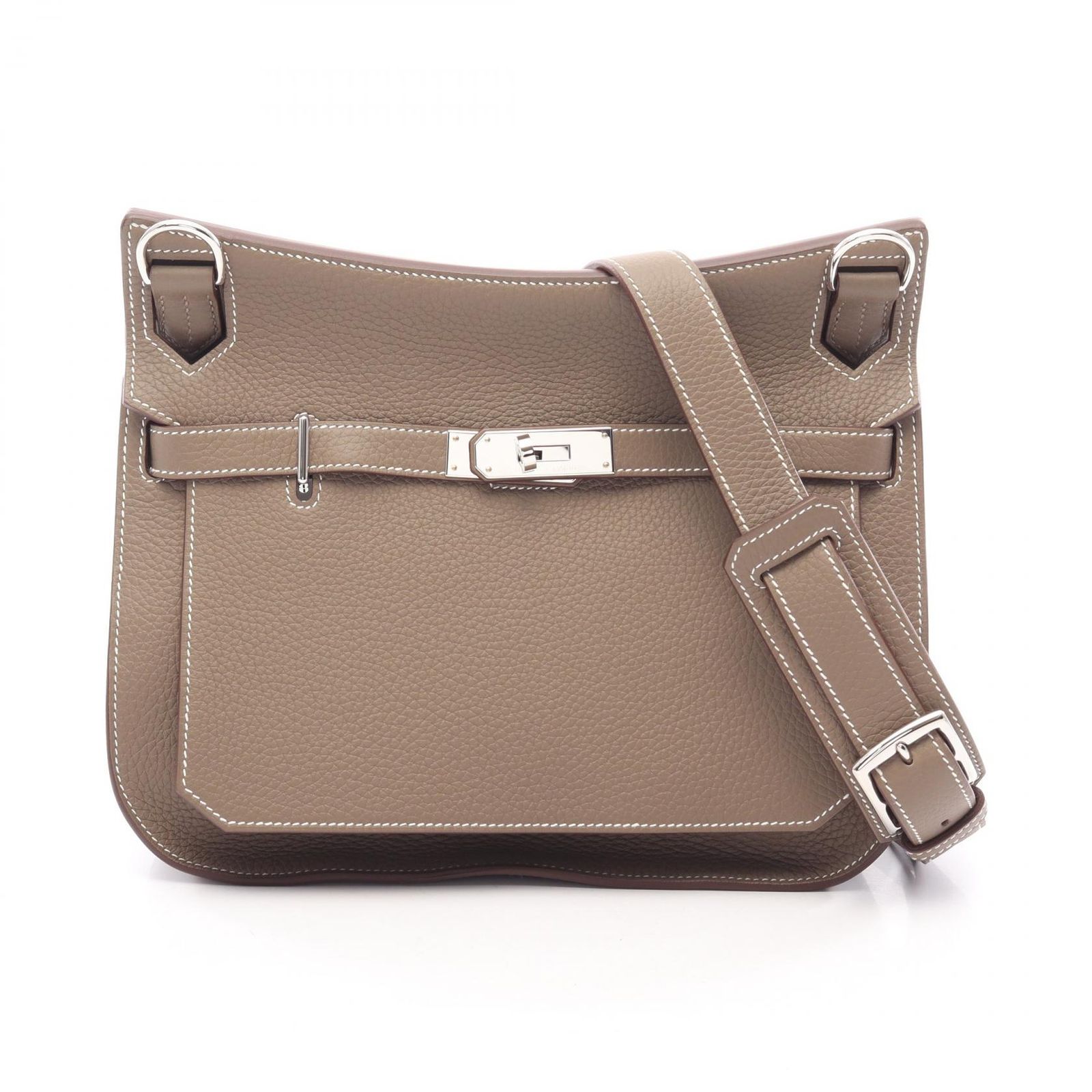 エルメス HERMES ショルダーバッグ ジプシエール28 エトゥープ レザー ジプシエール28 エトゥープ レディース Used A