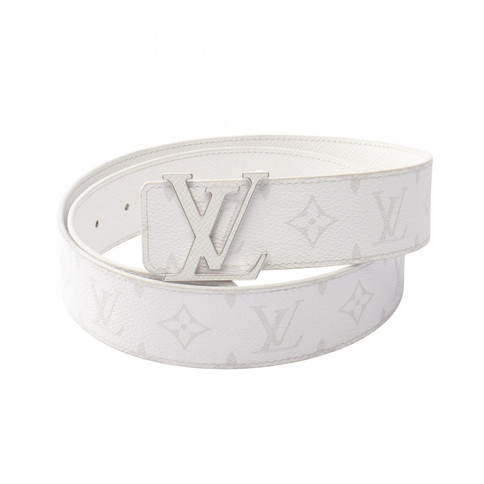 ルイ・ヴィトン LOUIS VUITTON ベルト LVイニシャル 40MM リバーシブル モノグラム シルバー金具 M0713 レザー ベルト LVイニシャル 40MM リバーシブル メンズ Used A