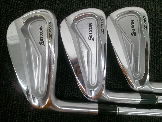 中古 レフティーアイアンセット ダンロップ スリクソンZ785/DG DST 5本