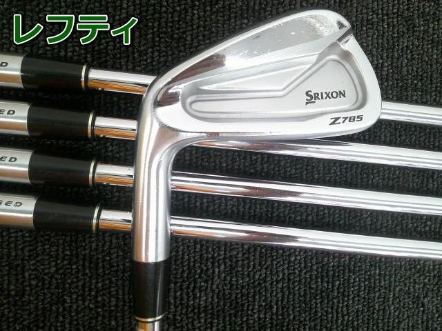 中古 レフティーアイアンセット ダンロップ スリクソンZ785/DG DST 5本