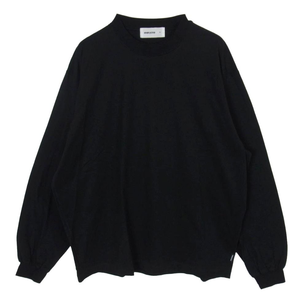 エブリワン everyone 25SS EV25-CS38 high-gauge cotton long sleeve tee shirt ハイゲージ コットン ロングスリーブ 長袖Tシャツ ブラック系 M【中古】