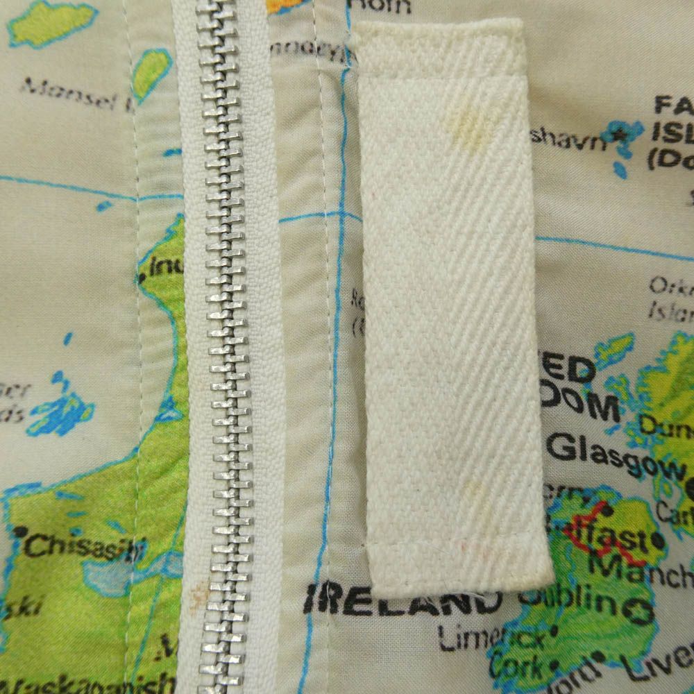 Sacai サカイ 20SS 20-00054K Kids World Map MA-1 キッズ ワールド