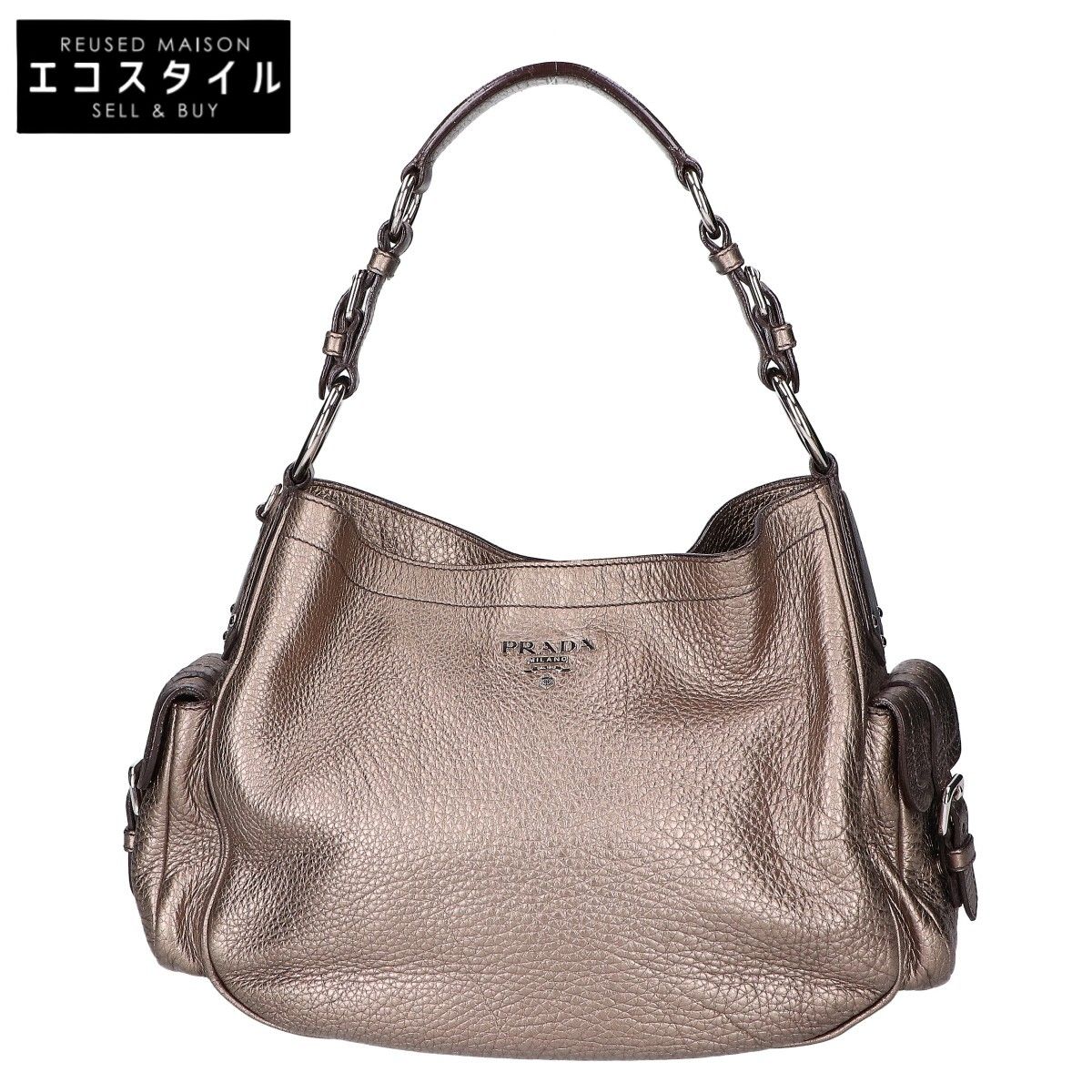 PRADA　プラダ　BR3353 VIT.DAINO レザー ホーボー