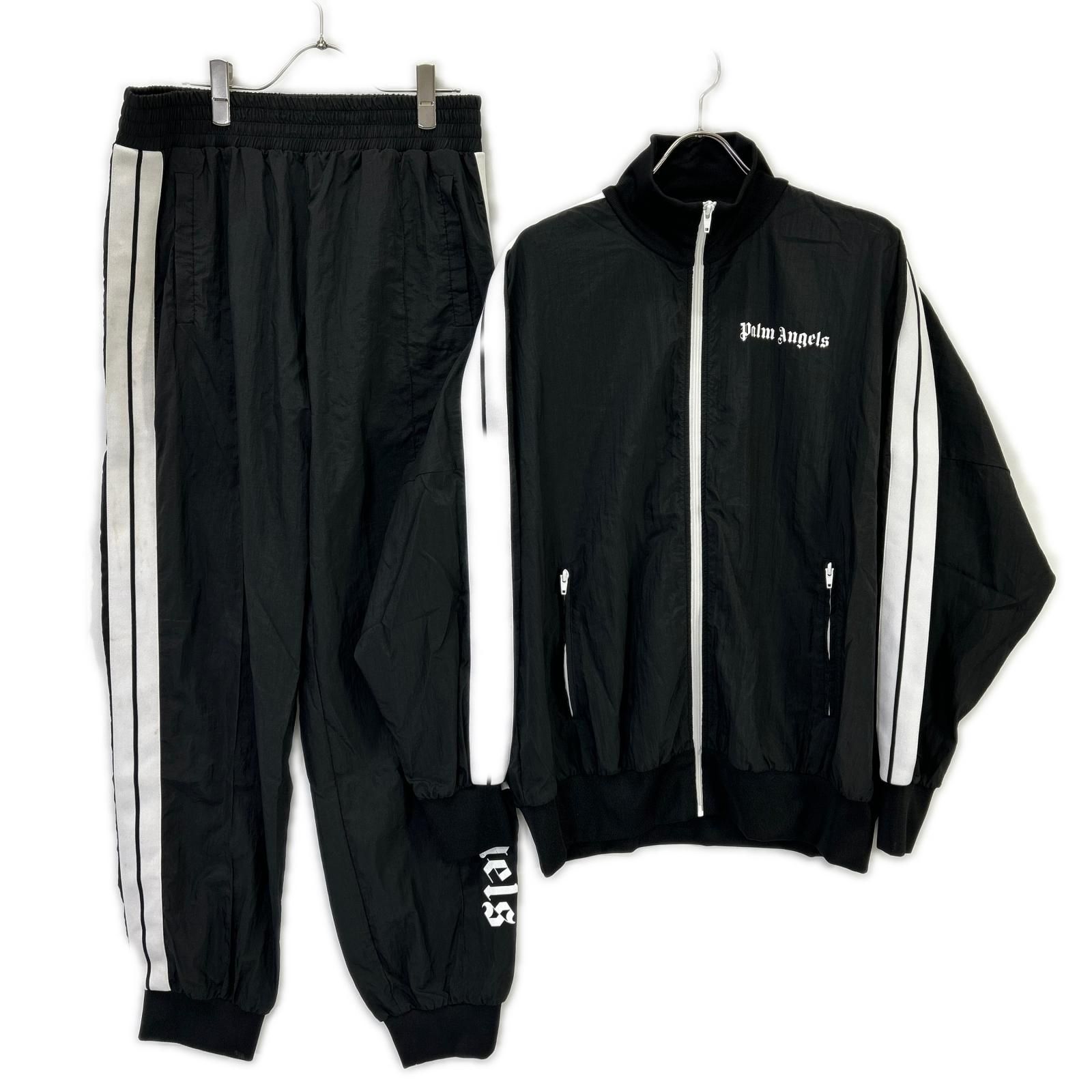 Palm Angels パームエンジェルス ブラック 両面ロゴ ナイロン ブルゾン