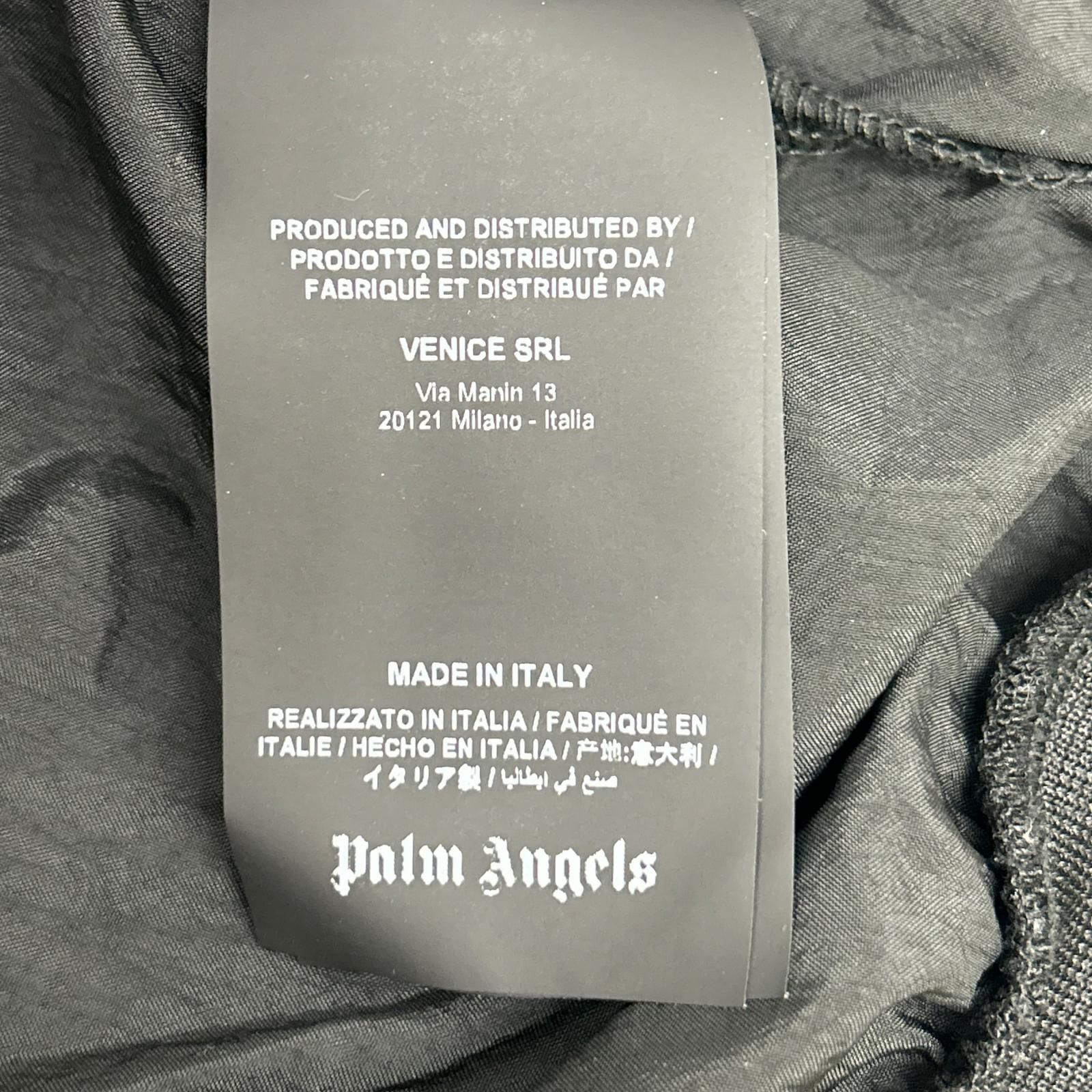 Palm Angels パームエンジェルス ブラック 両面ロゴ ナイロン ブルゾン