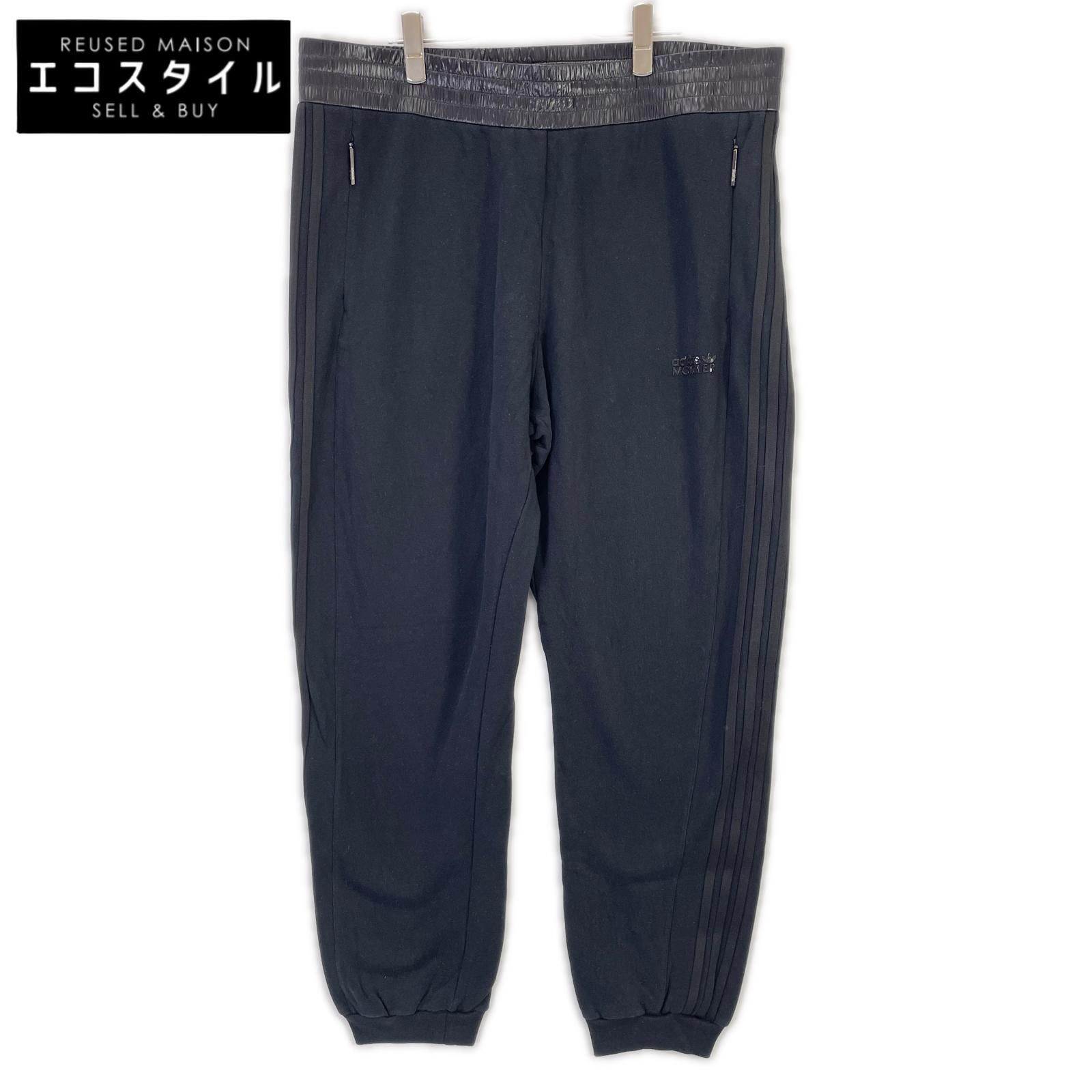 MONCLER　モンクレール　×アディダス 22年 IJ8321 ブラック JERSEY BOTTOMS パンツ　XXL