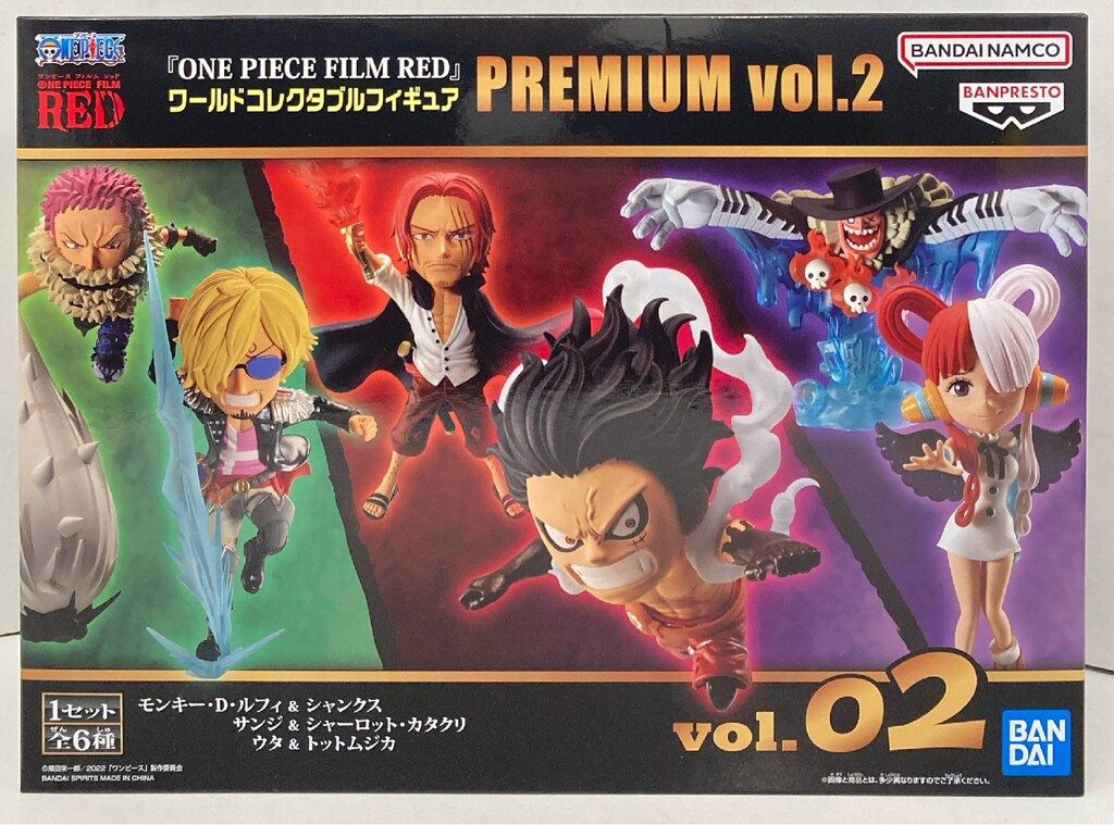 BANDAI SPIRITS WCF ワンピース ONE PIECE FILM RED PREMIUM vol.2