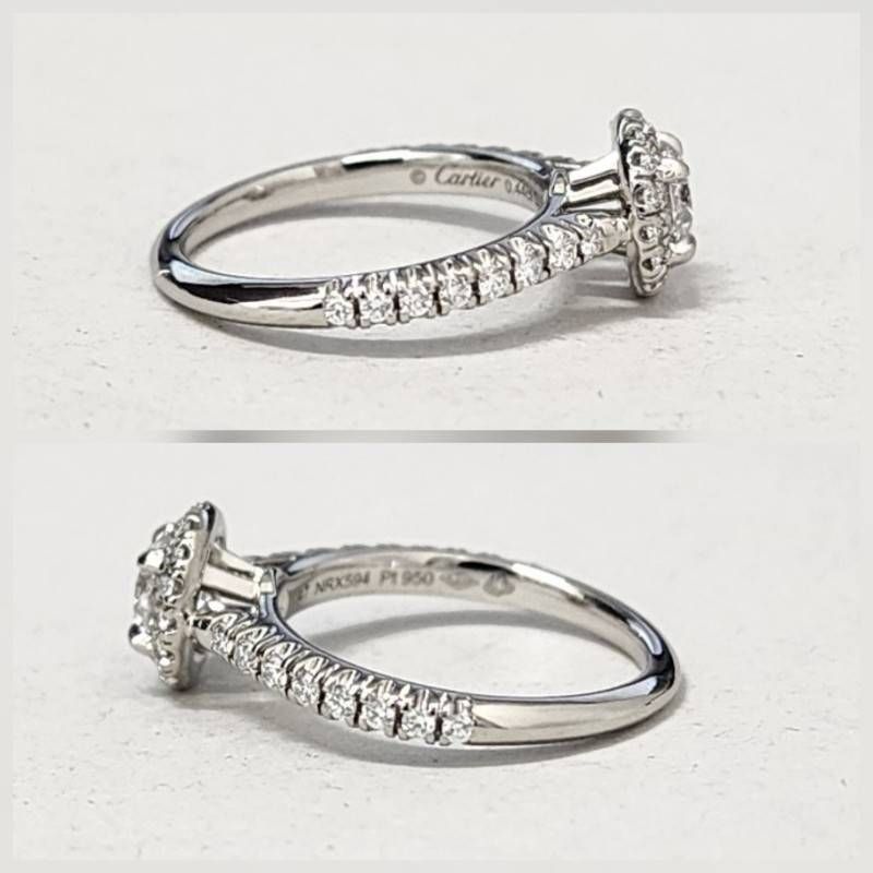 Cartier カルティエ リング デスティネソリテール Pt950 47サイズ 7号