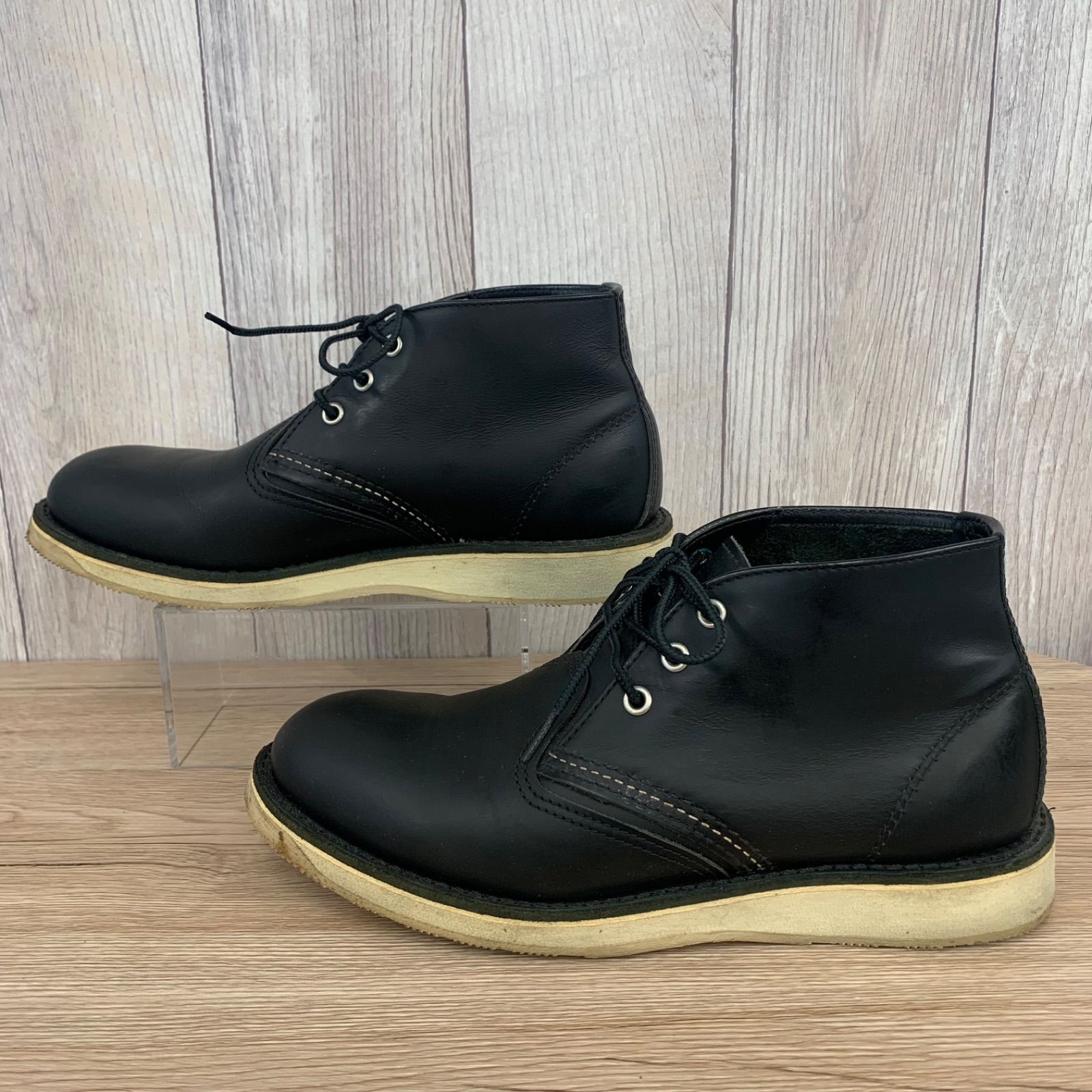 RED WING レッドウィング チャッカブーツ ブラック 黒 USA製 26cm 3148
