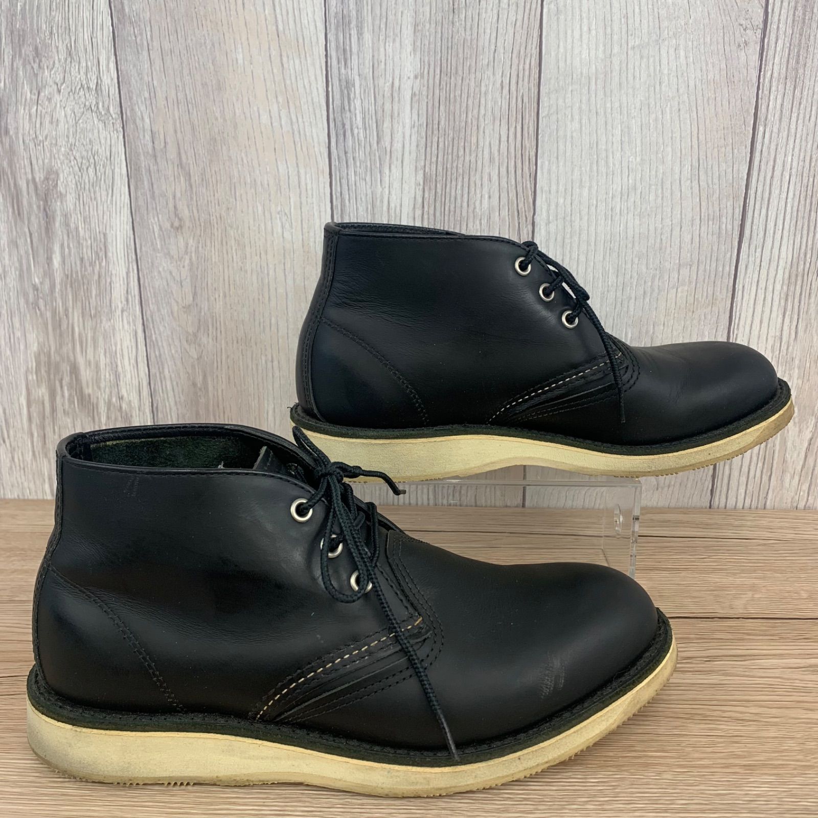 RED WING レッドウィング チャッカブーツ ブラック 黒 USA製 26cm 3148