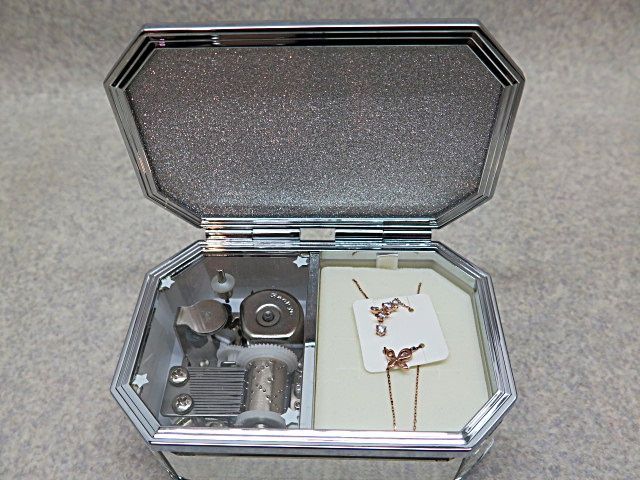 canal 4℃ シルバーネックレス オルゴールジュエリーBOX付き （星に願い