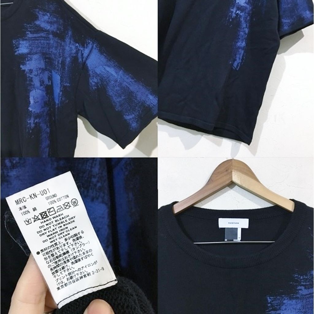 FACETASM ファセッタズム PAINTED BIG SWEATER ペインテッド ビッグ