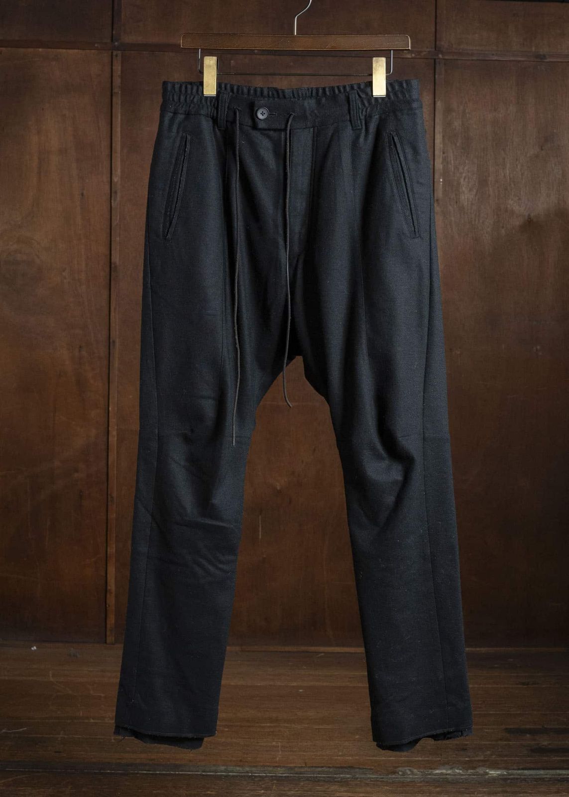 D.HYGEN ディーハイゲン ウール裾レイヤーパンツ パンツ 2 中古