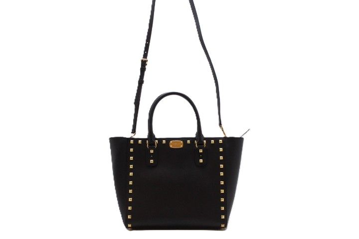 Michael Kors マイケルコース 2wayトートバッグ ブラック レザー 