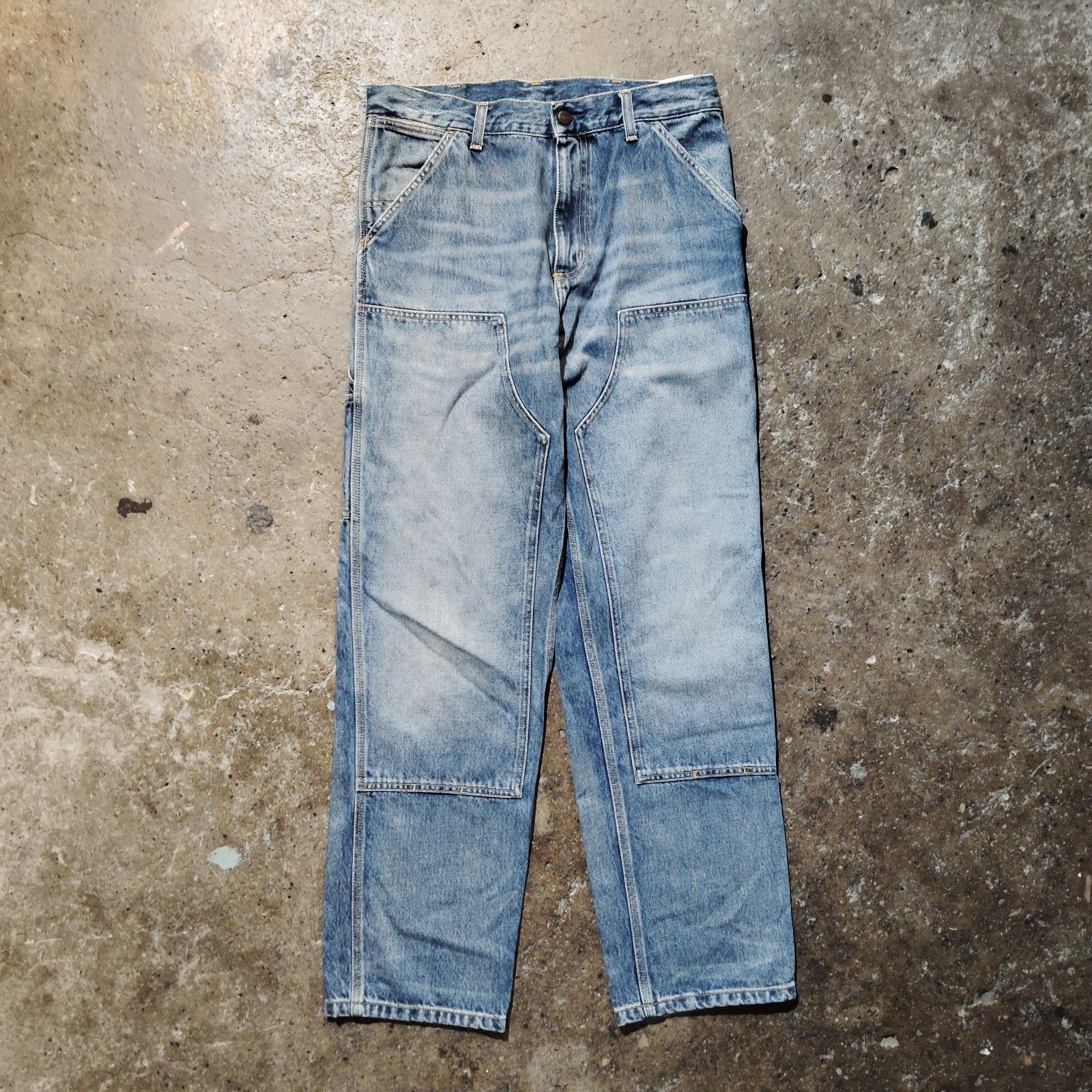 り*！様 Carhartt カーハート ダブルニー デニムW36×Ｌ32 carhartt WIP Double Knee Pant Blue Stone Washed W30 L32 カーハート
