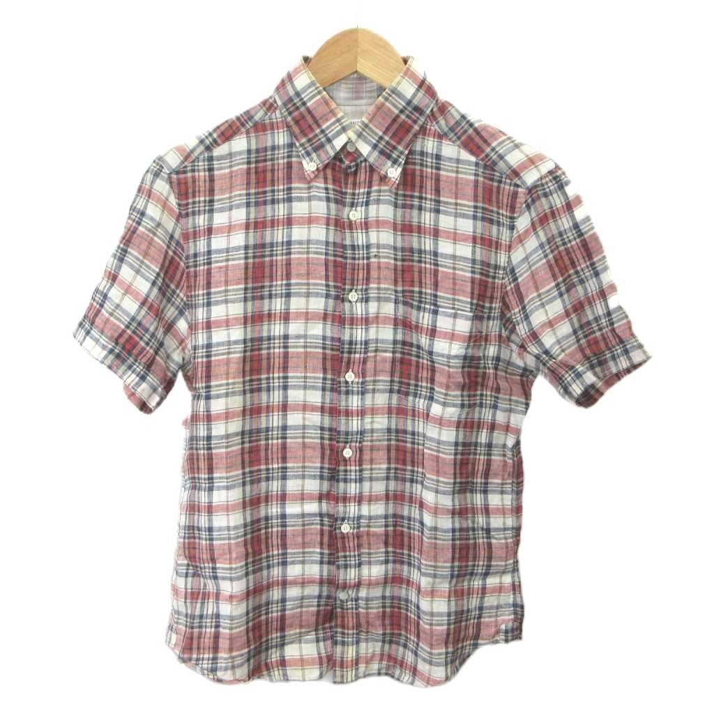 ブルネロクチネリ BRUNELLO CUCINELLI SLIM FIT マドラスチェック柄