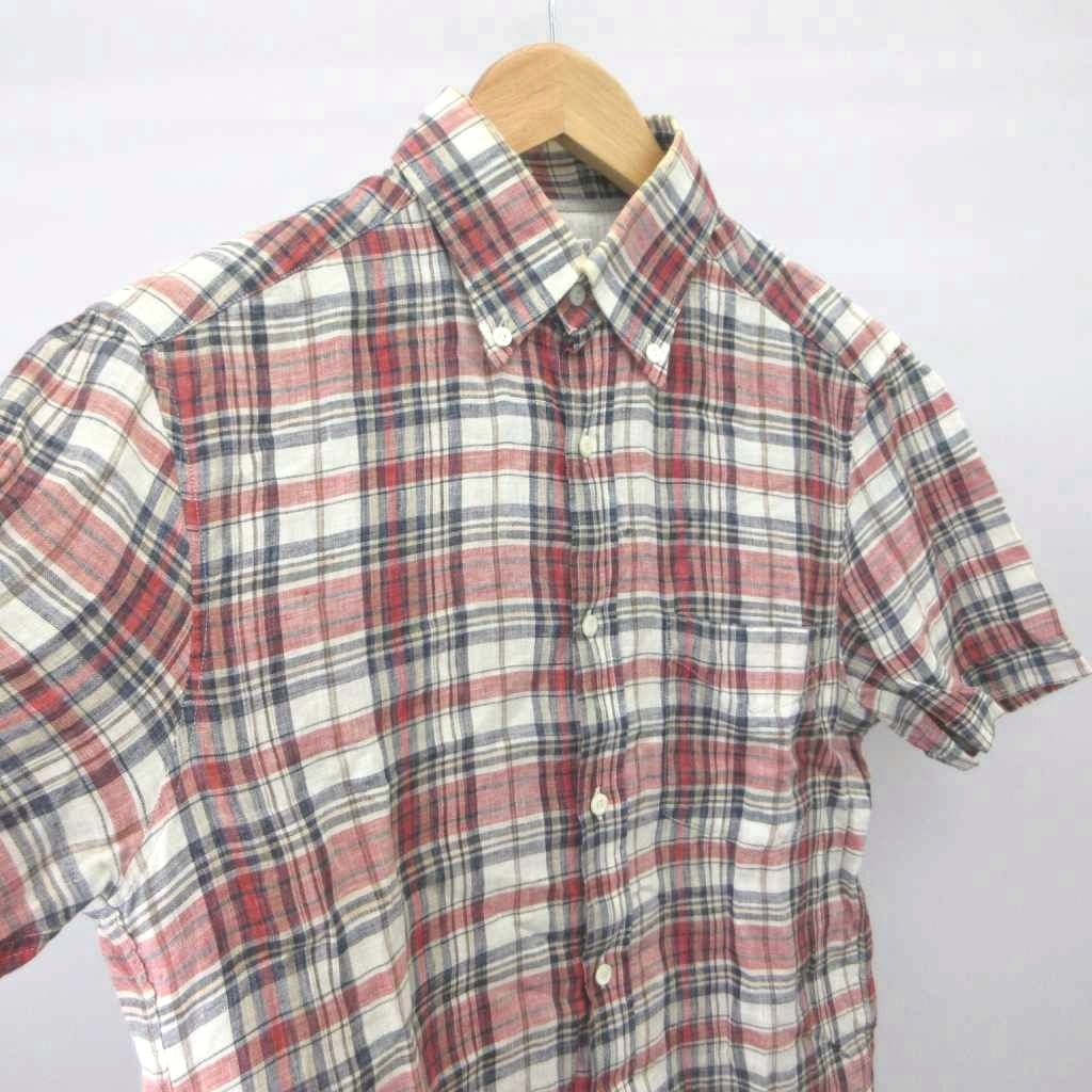 ブルネロクチネリ BRUNELLO CUCINELLI SLIM FIT マドラスチェック柄