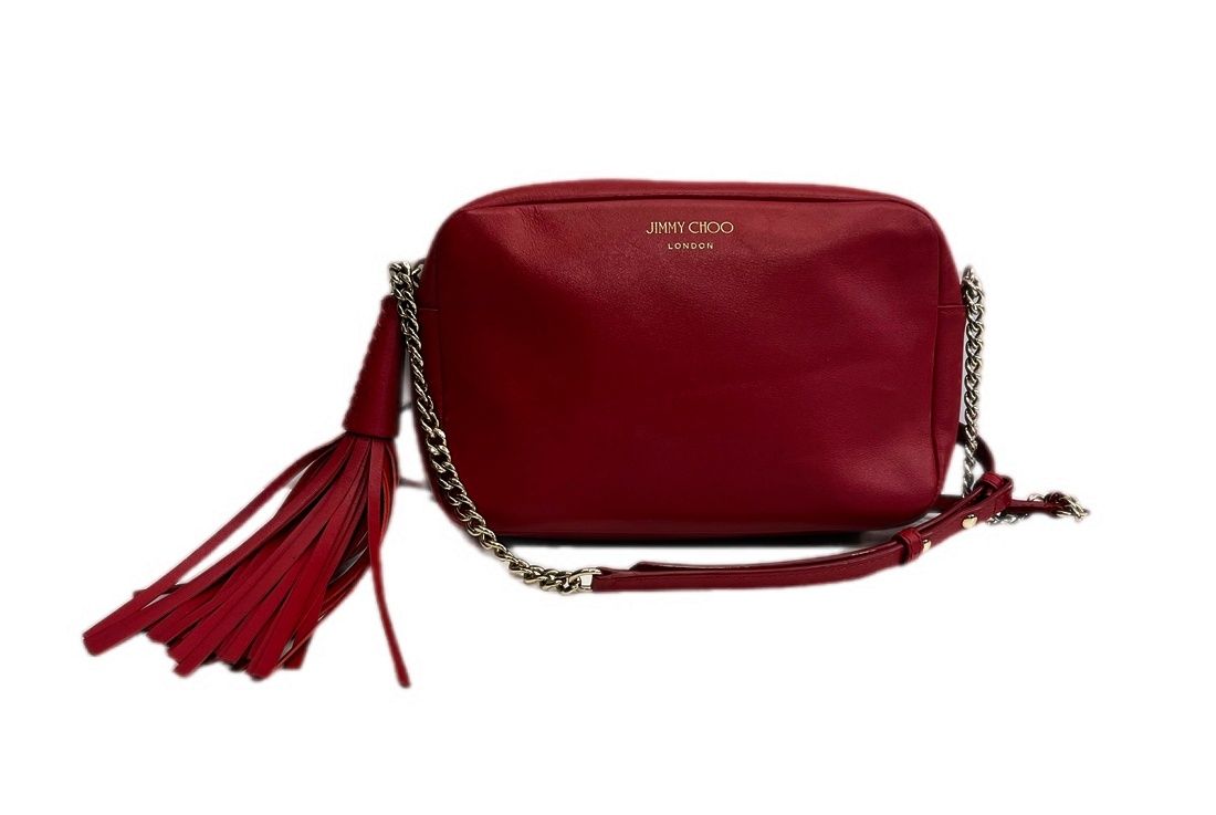 ジミーチュウ JIMMY CHOO ATHINI CAMERA BAG アティニ カメラバッグ タッセル付き チェーンショルダーバッグ 赤 バッグ レディースバッグ ショルダーバッグ・メッセンジャーバッグ ワインレッド 101bag-298 21,450円