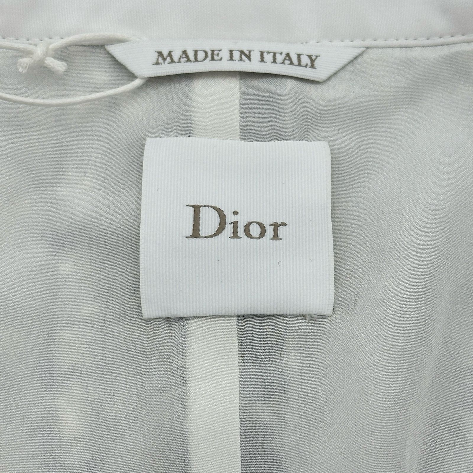 クリスチャン・ディオール Christian Dior カナージュ ツイード 半袖ジャケット 641V50A7444 ブルー ツイード レディース その他アウター