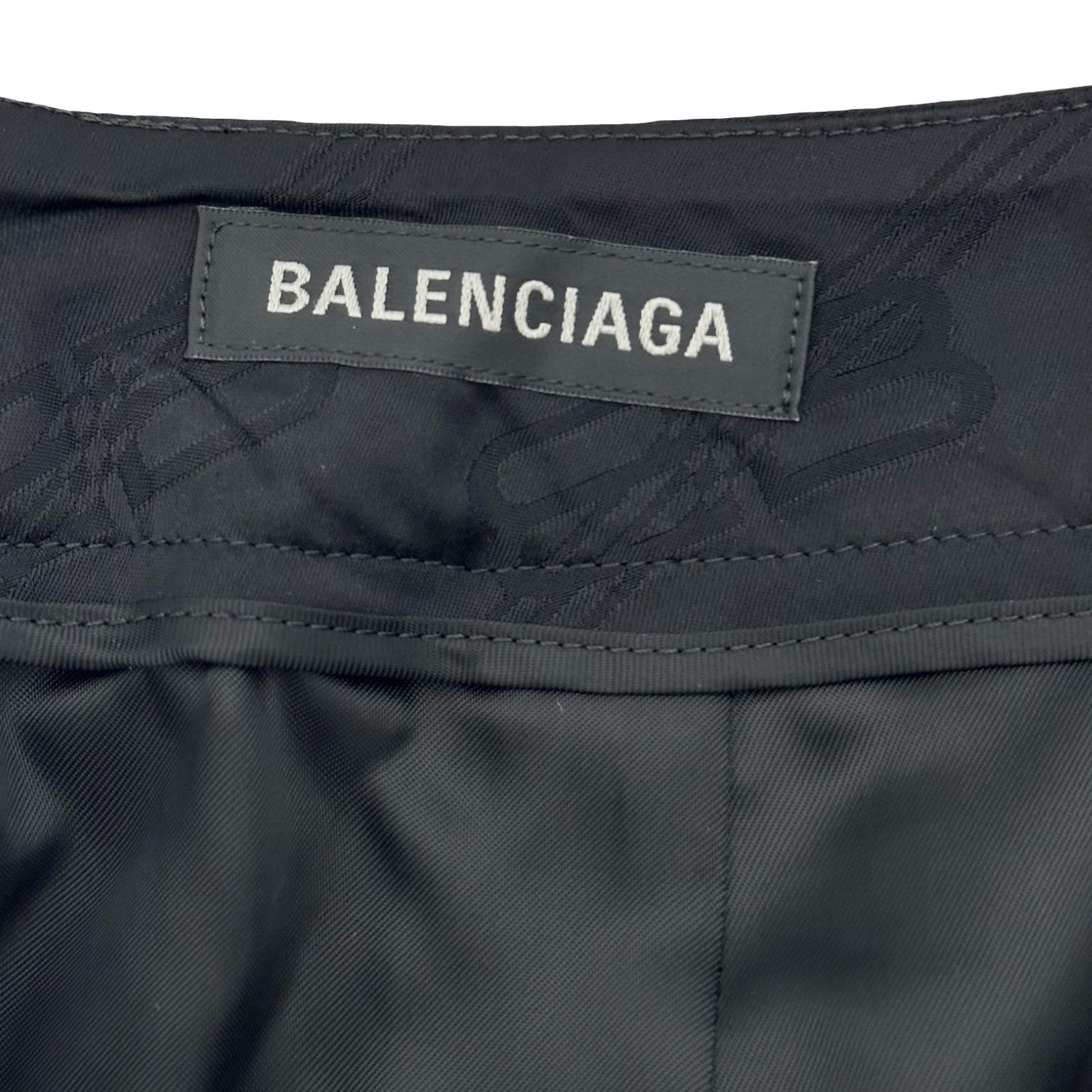 バレンシアガ BALENCIAGA BBモノグラム総柄フレアスカート 746133