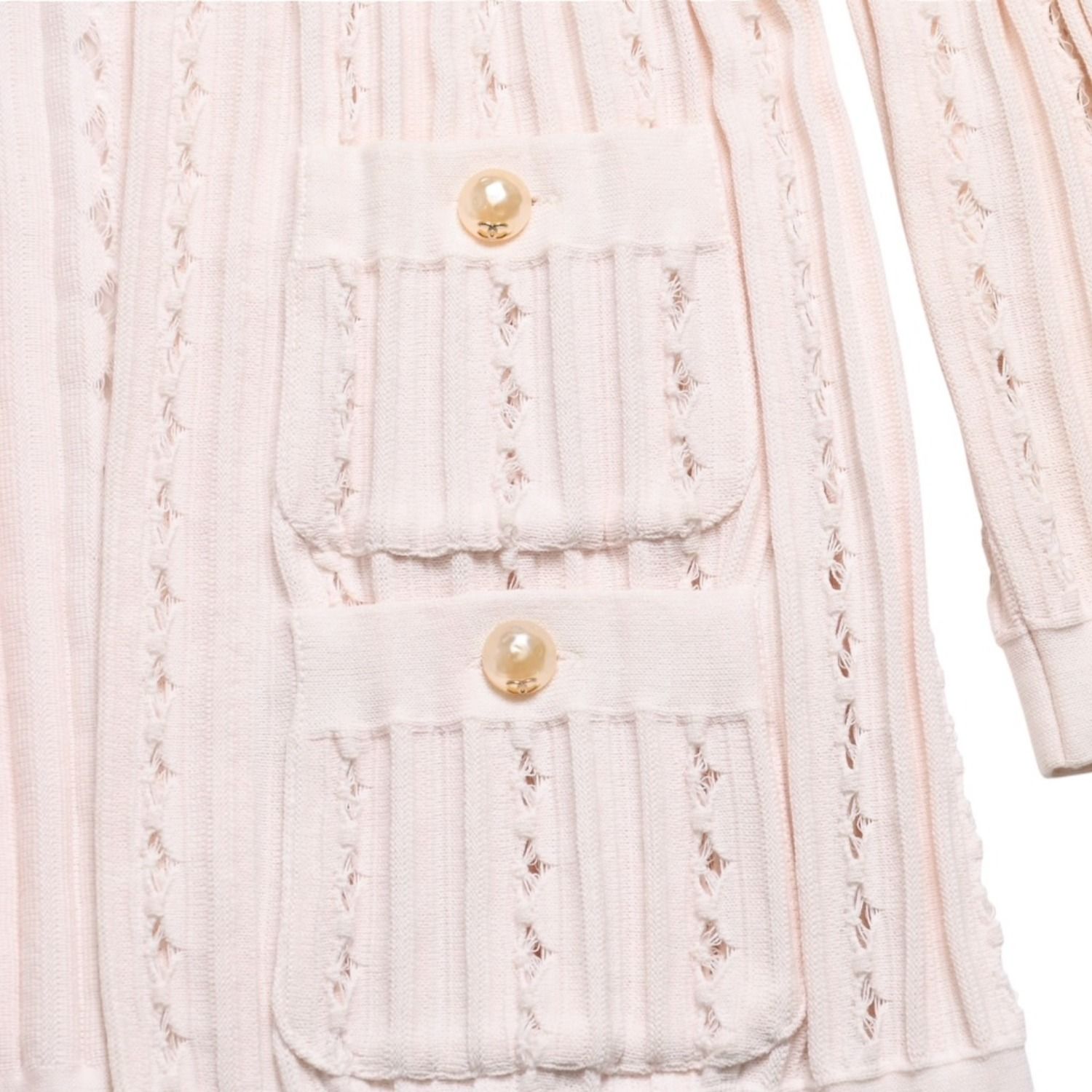 極美品 CHANEL シャネル カーディガン パールボタン ココマーク