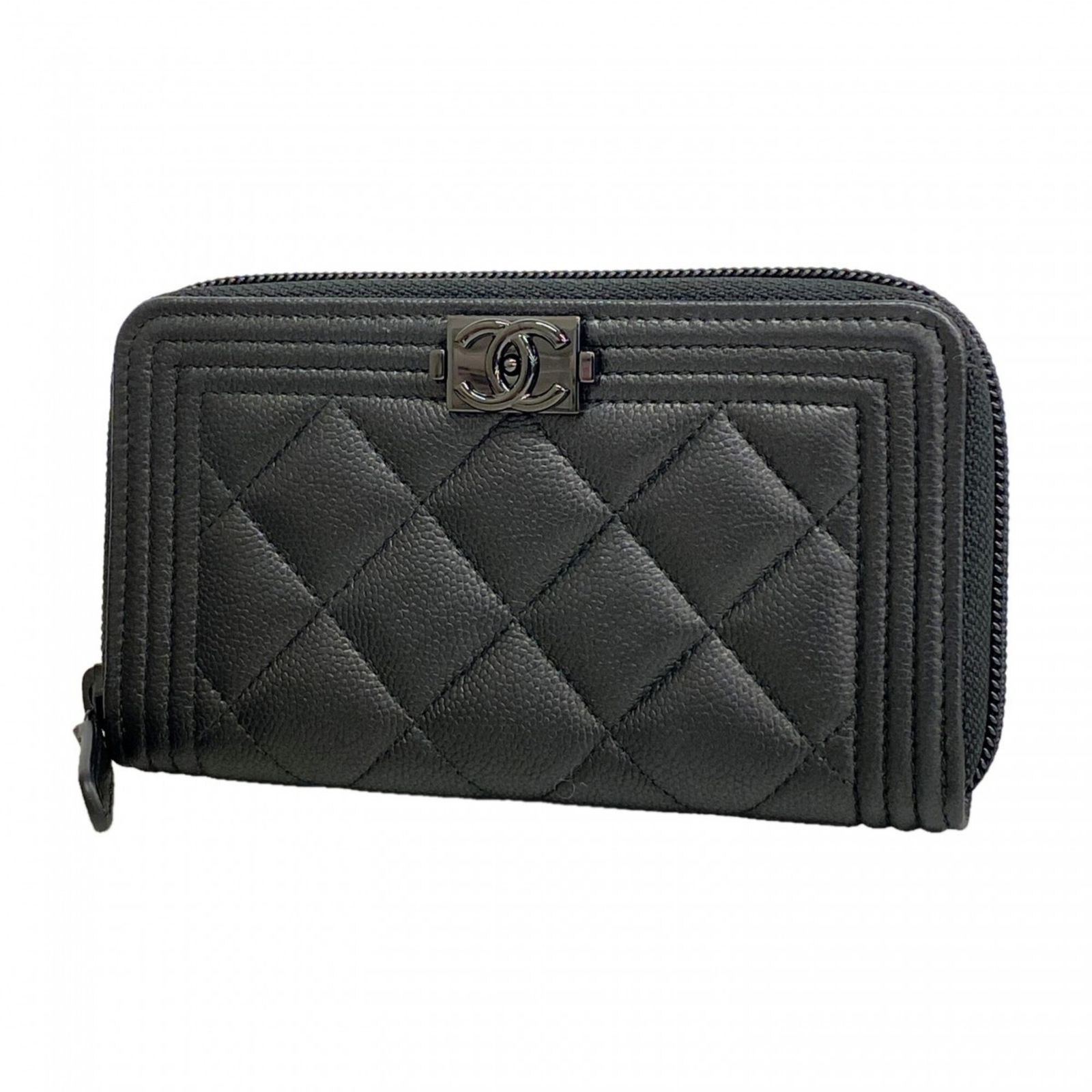 シャネル(Chanel) シャネル 財布 ボーイシャネル キャビアスキン ブラックレディース P3224884