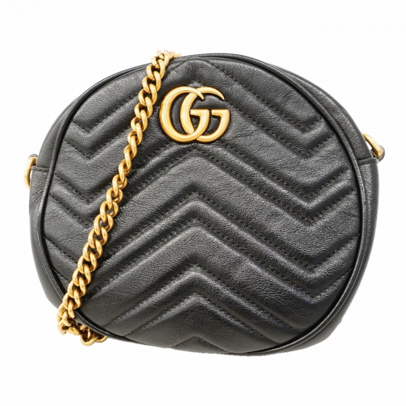 グッチ(Gucci) グッチ ショルダーバッグ GGマーモント 550154 レザー ブラック レディース P3214135 45,833円
