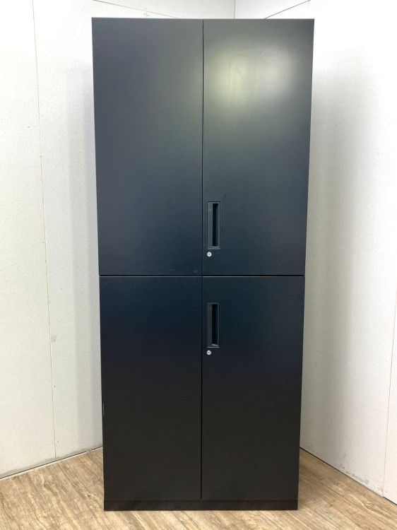 【中古品】コクヨ エディアシリーズ 両開き上下書庫 下段BWUH-SD59E6C ブラック