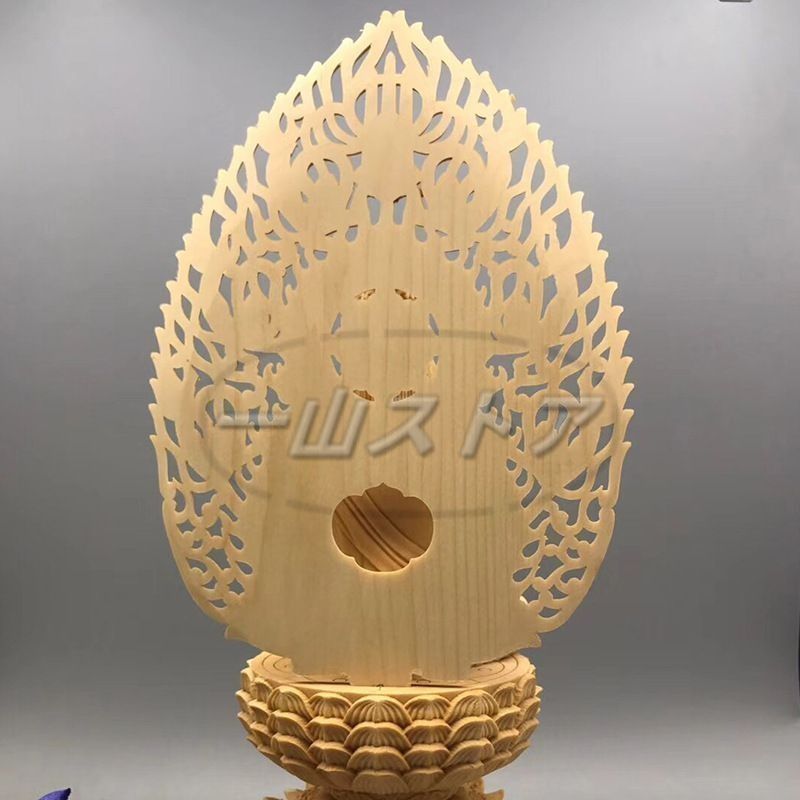 大日如来坐像 木彫り ツゲ 12.5cmx12.5cmx28cm 彫刻 仏像 手彫り 彫像