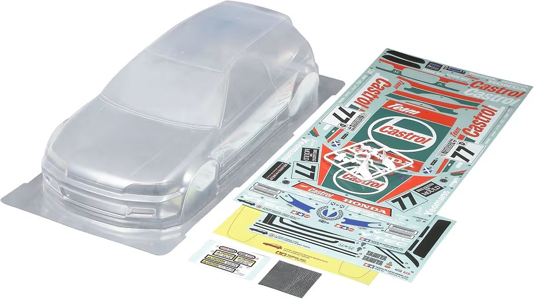 タミヤ 1/10RC カストロール Honda シビックVti スペアボディセット SP