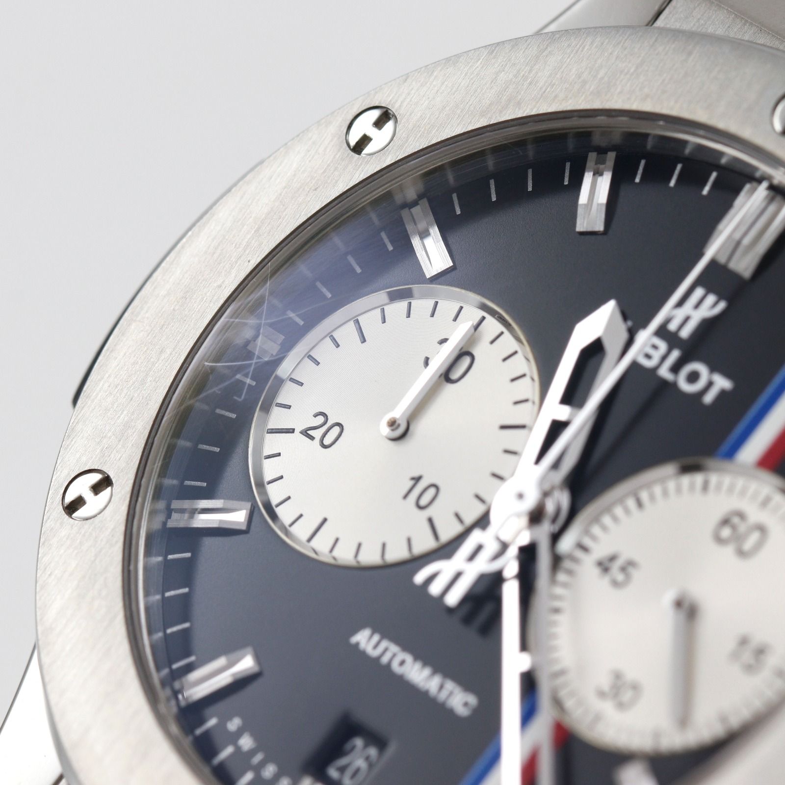 【HUBLOT】ウブロ クラシックフュージョン ツアーオート 100本限定 521.NX.1472.VR.TRA14 チタン×ラバー 黒 自動巻き クロノグラフ メンズ 黒文字盤 腕時計 HUBLOT】ウブロ クラシックフュージョン ツアーオート 100本限定 521