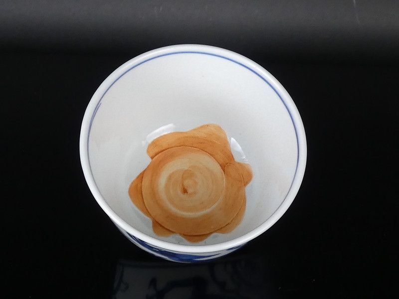 西岡徳泉 造「染付 雲龍 茶碗」共箱 保証品 茶道具 R(tw41) - メルカリ
