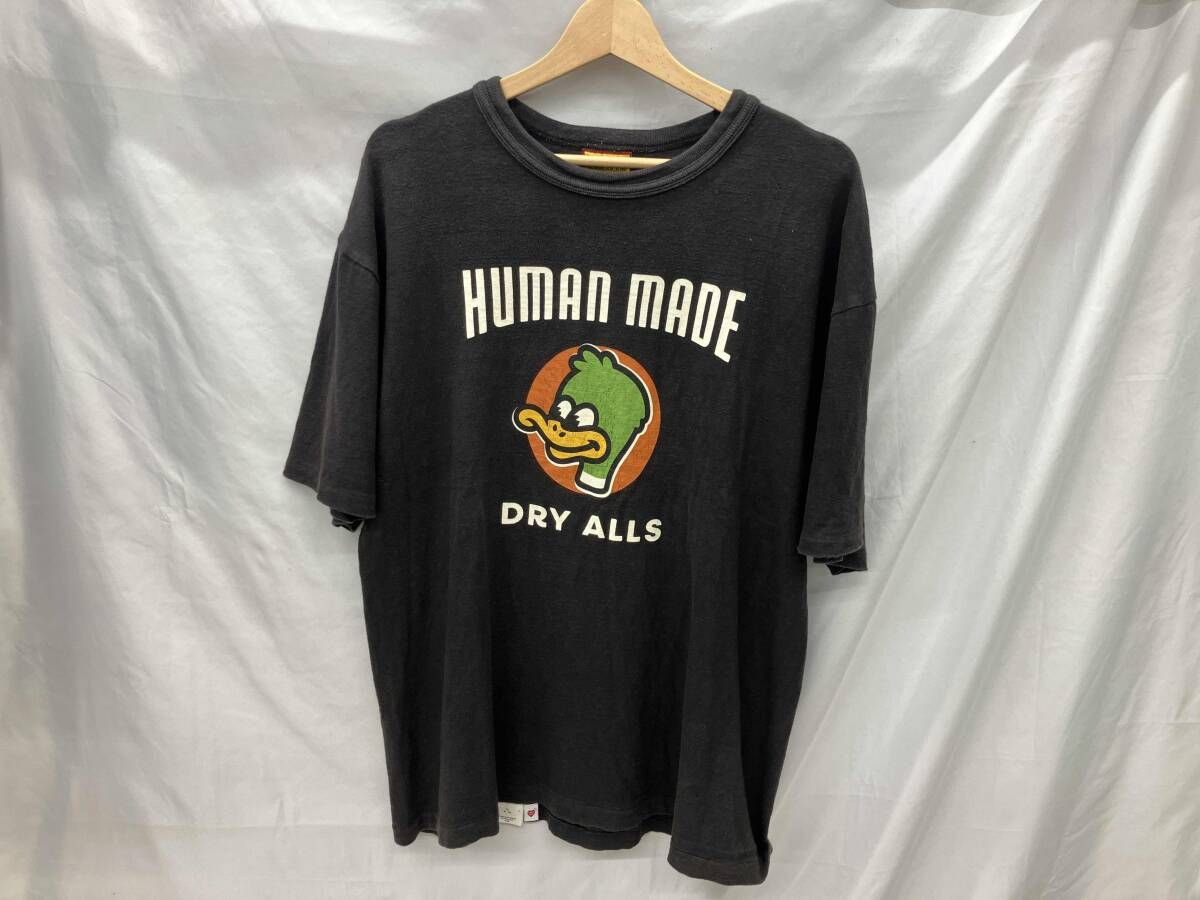 HUMAN MADE ヒューマンメイド 半袖Tシャツ XLサイズ ブラック - メルカリ