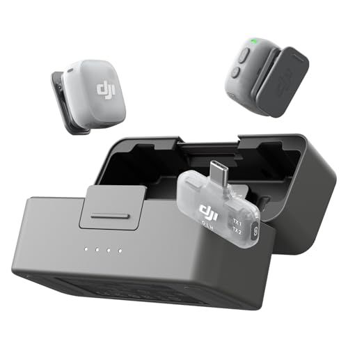 DJI Mic Mini 2(2 TX + 1 モバイル RX + 充電ケース) iPhone 17/16/15&Android/タブレット/PC用ワイヤレスマイク プラグ&プレイ 90時間駆動 300 m伝送 ノイズキャンセリング Vlog 223ff9e1