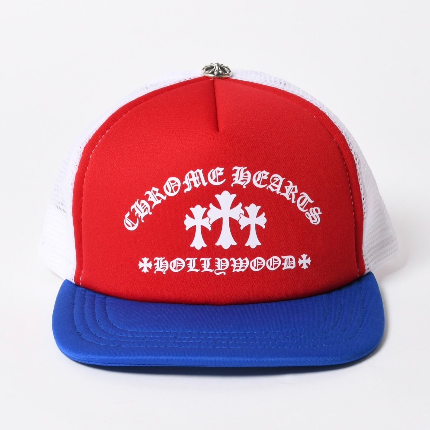 新品未使用 CHROME HEARTS クロムハーツ 26SS TRUCKER CAP KING TACO キングタコ スナップバックキャップ OS アメリカ独立記念 中古 4a005508