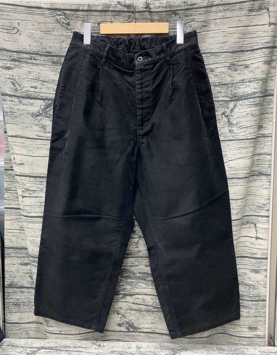 BAMBOO SHOOTS モールスキン クロップドパンツ ブラック size:M