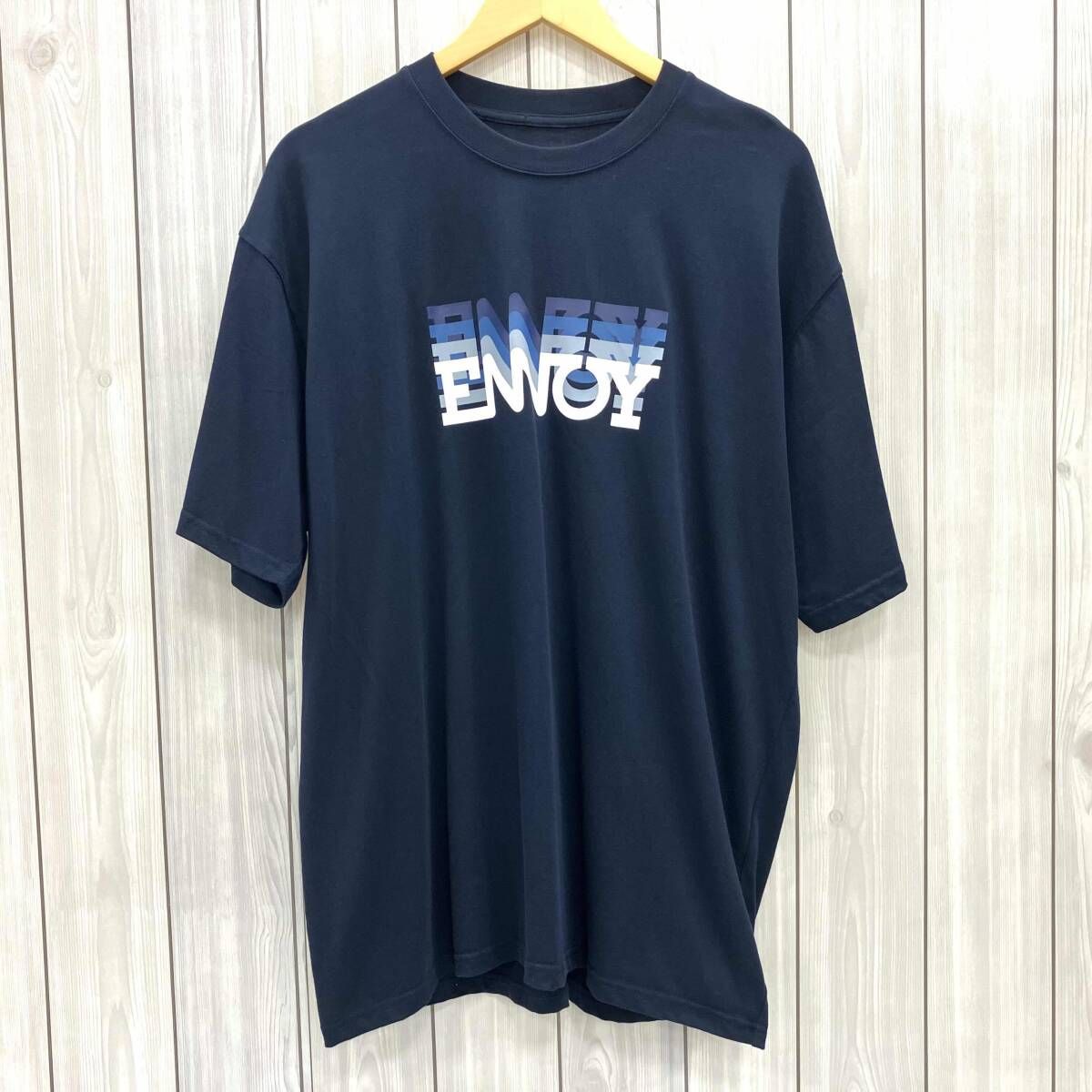The Ennoy Professional ザ エンノイ プロフェッショナル SS23BRNCT07NTL 半袖Tシャツ ネイビー XL