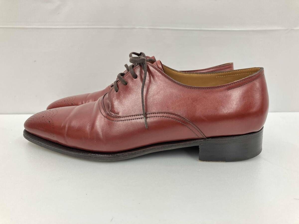 JOHN LOBB ジョンロブ OAKLEY オークリー UK製 レザー ドレスシューズ サイズ7.5 レッドブラウン 通年