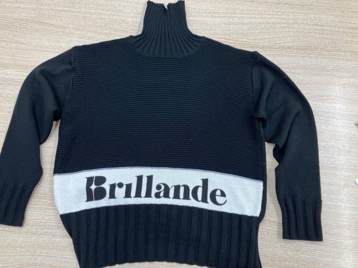 Brillande ブリランデ 長袖ニット リブニット ゴルフ