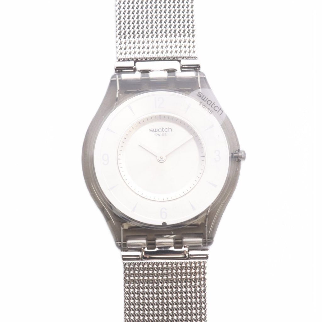 スウォッチ SWATCH METAL KNIT クォーツ 腕時計 2針 シルバー色 SS08M100M